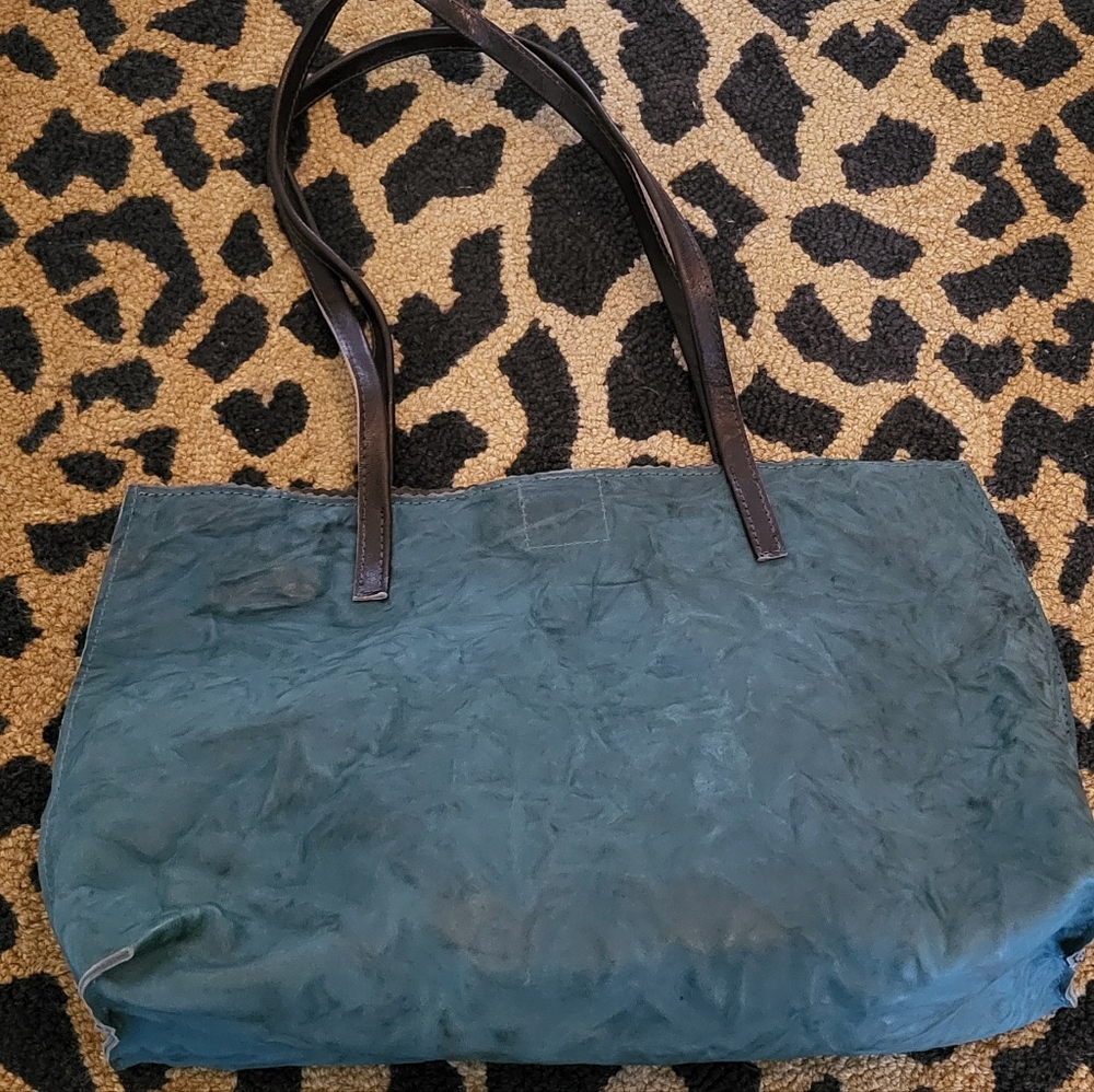 B.MAY Leather Shopper Tote